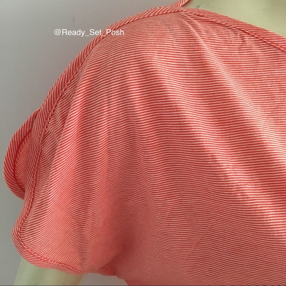 🔴 Talbots petites striped belted cap sleeve top - Picture 5 of 8